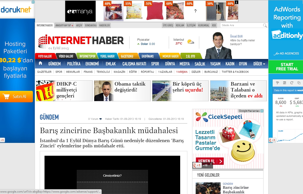Google Reklamı ~ İnternet Haber